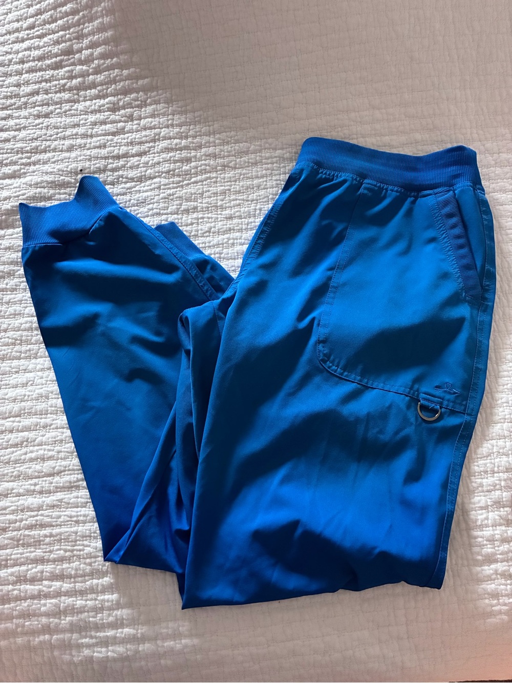 Women's Bright Blue Jogger Sweatpants with Utility Pocket